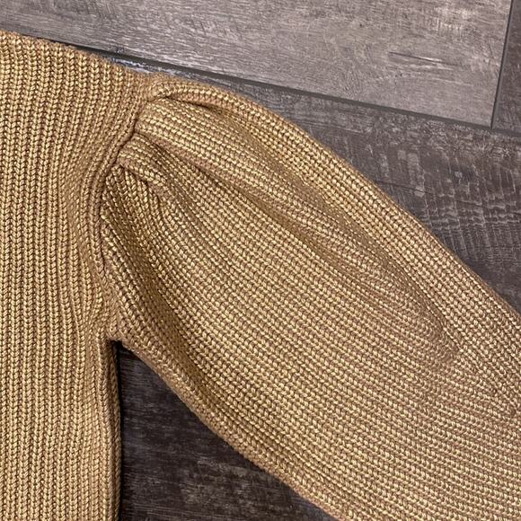KIKA VARGAS X TARGET Metallic Gold Back Tie Sweater M - Picture 8 of 13